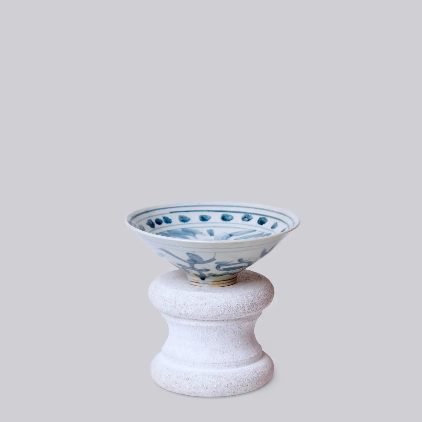 Small Blue and White Lotus Bowl