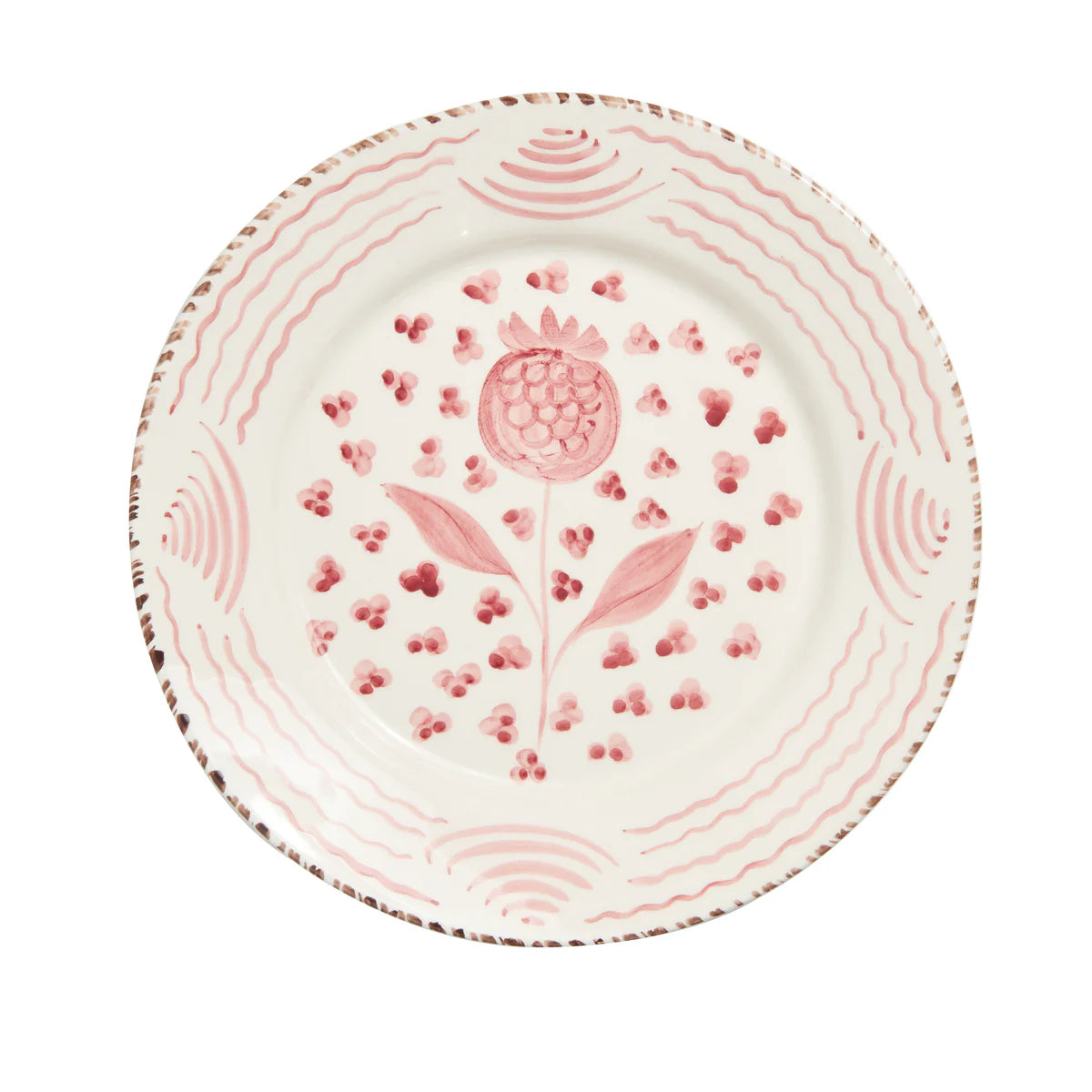 The Pomegranate Collection- Flower Puff Dinner Plate