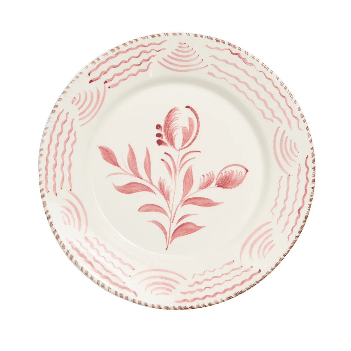 The Pomegranate Collection- Flowers+Waves Dinner Plate