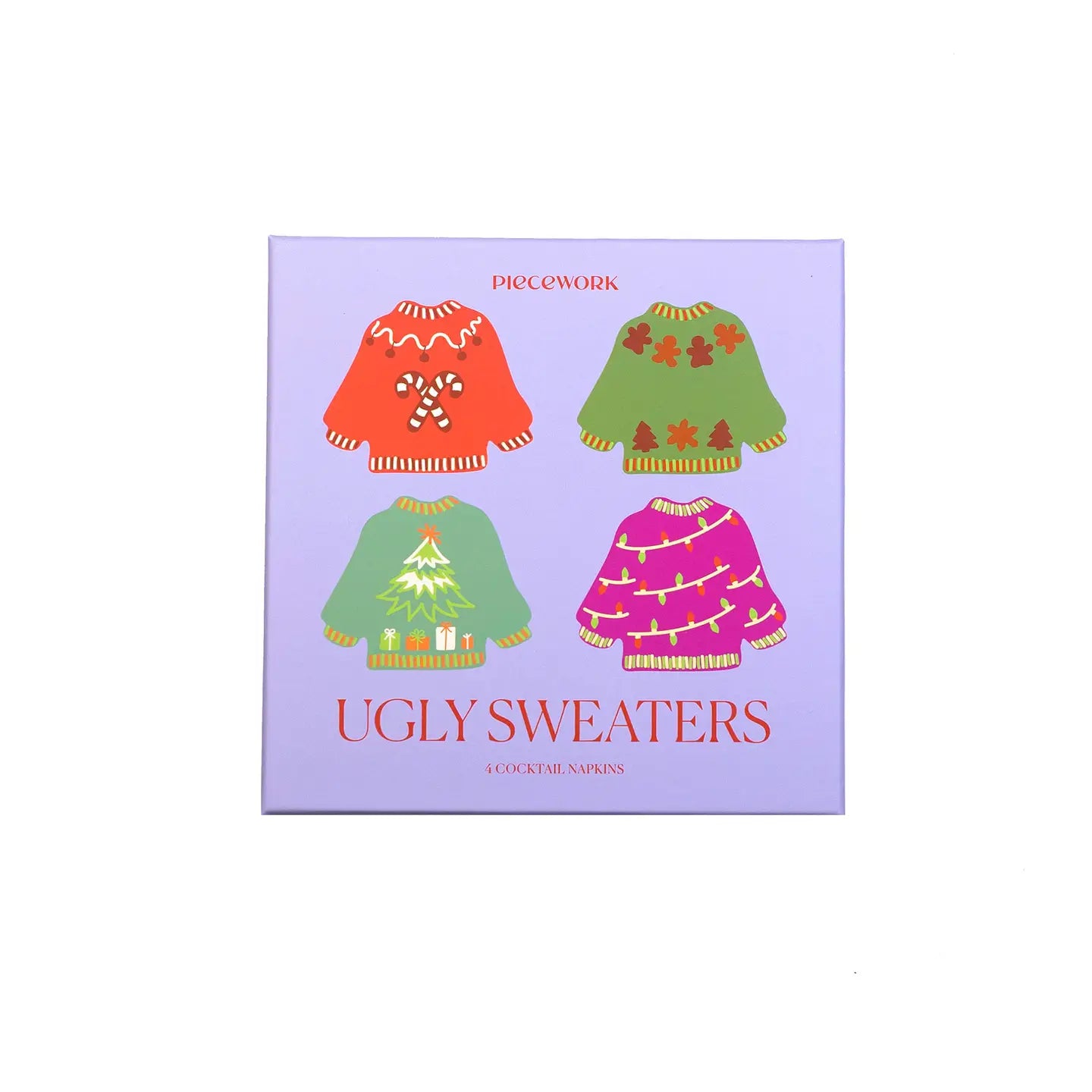 Ugly Sweaters Cocktail Napkin Set/4