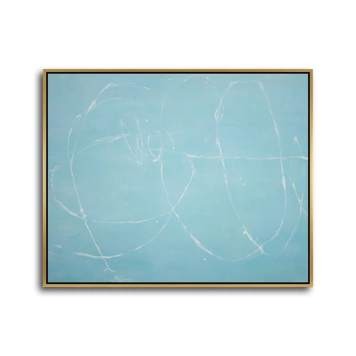 Blue Abstract Framed Art