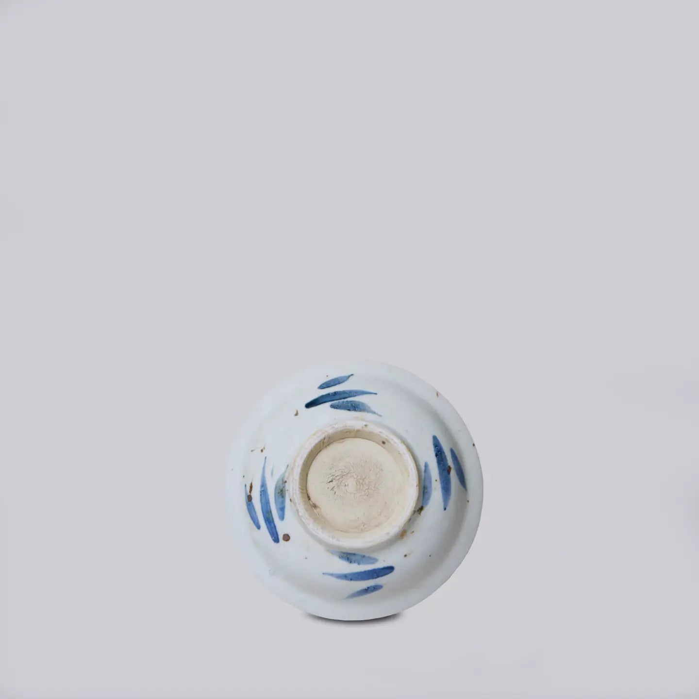 Small Blue and White Peony Dish