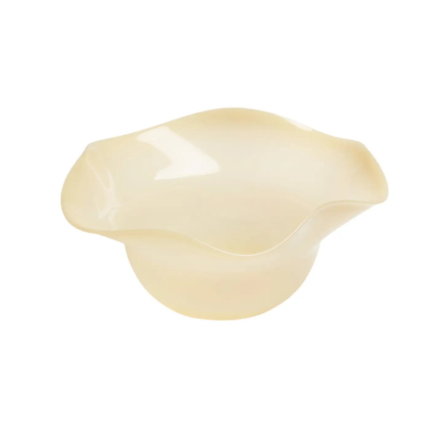 Butter Yellow Ruffle Bowl