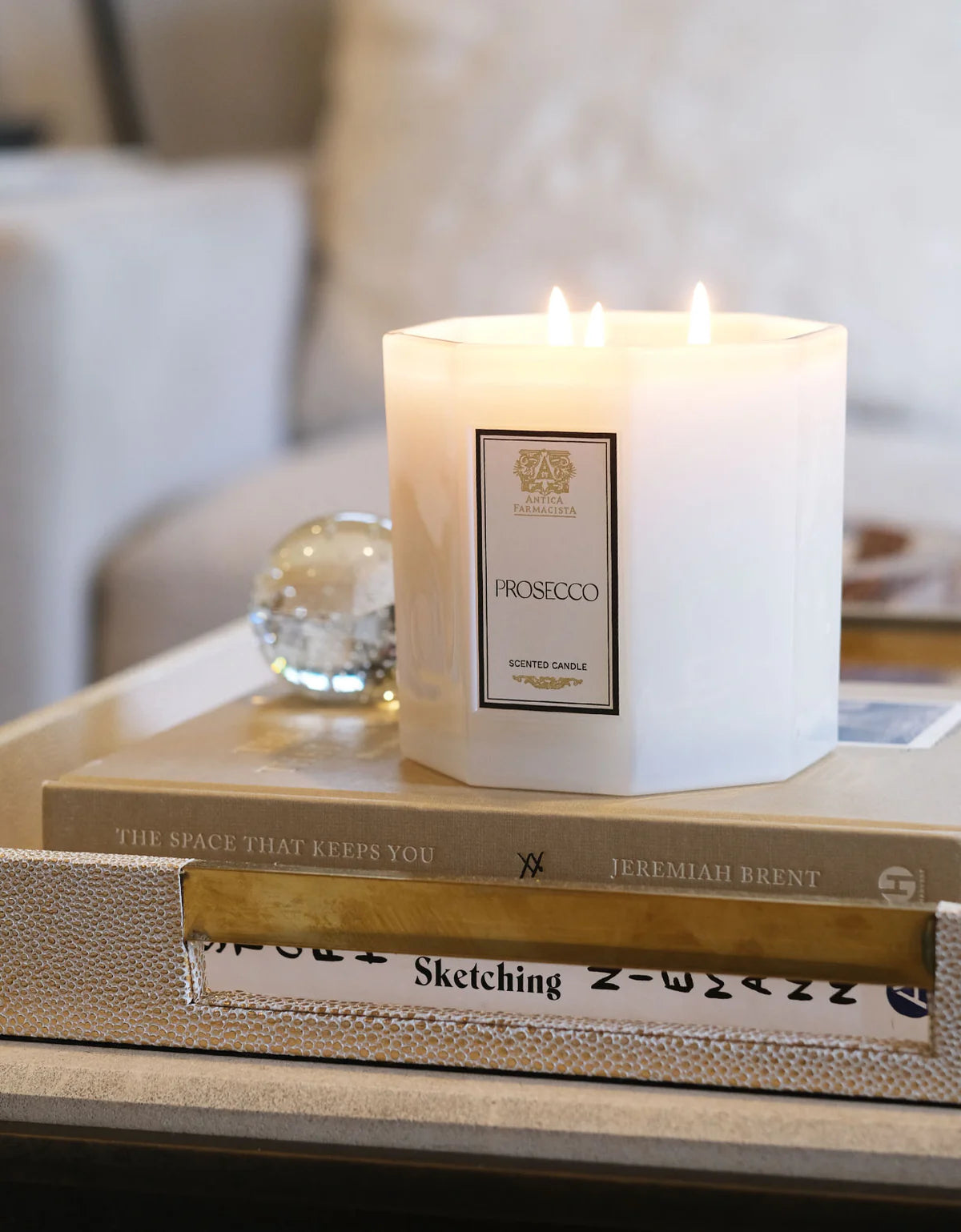 Prosecco 3 Wick Candle