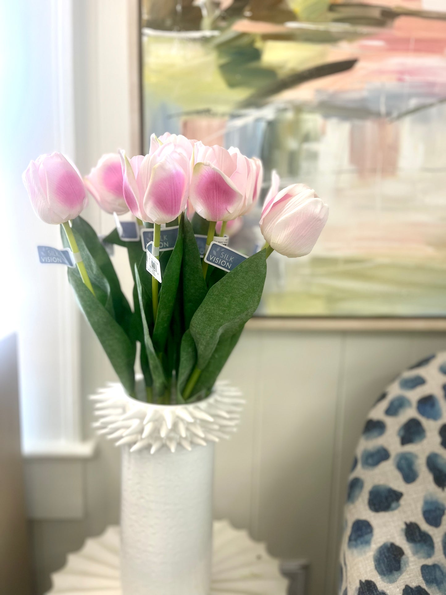 Soft Tulip Spray- Pink