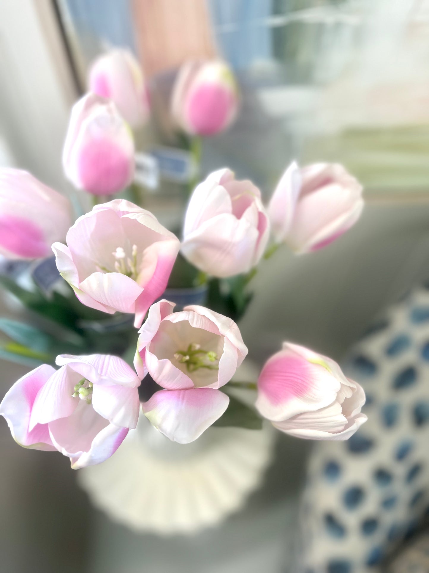 Soft Tulip Spray- Pink