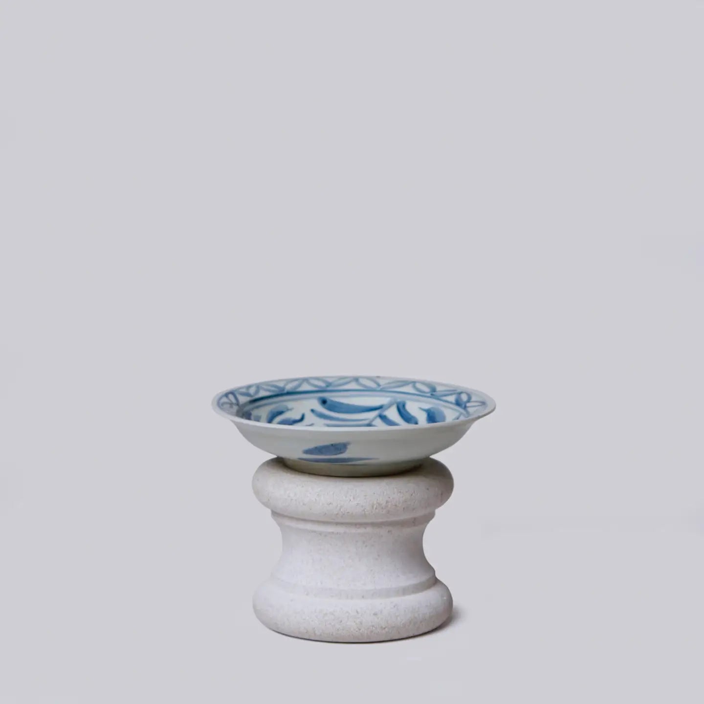 Small Blue and White Floral Dish