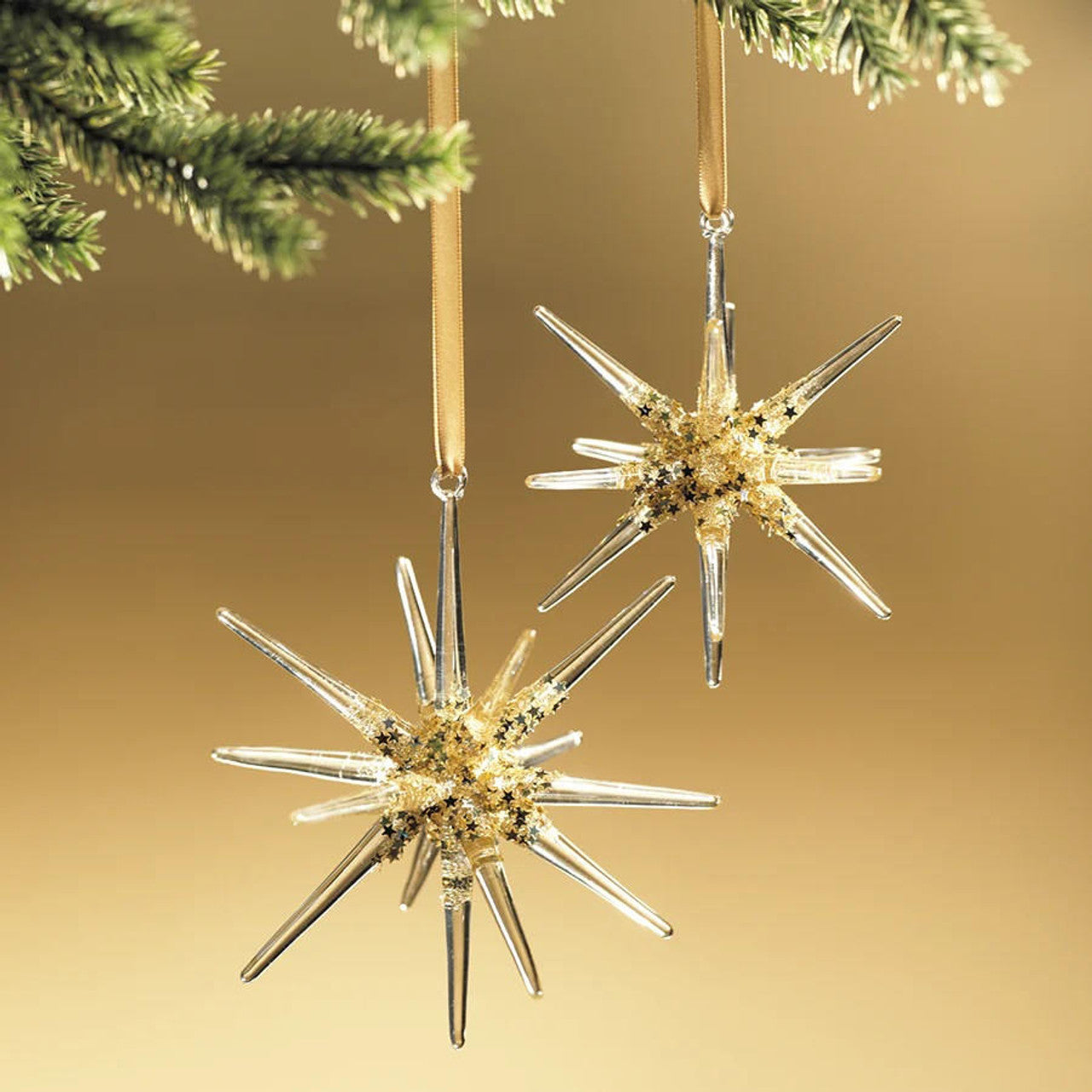 Snowflake Glass Starburst Ornament