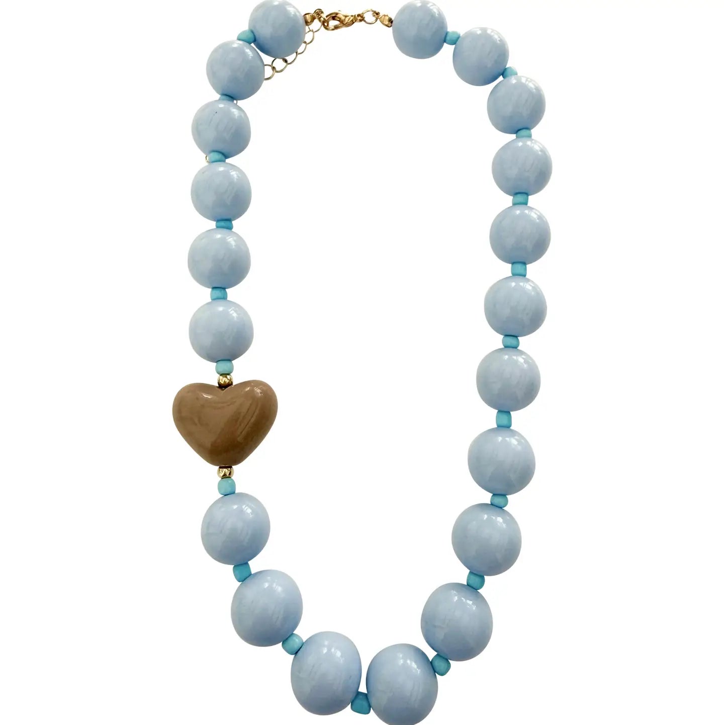 Judy Blue and Brown Heart Necklace