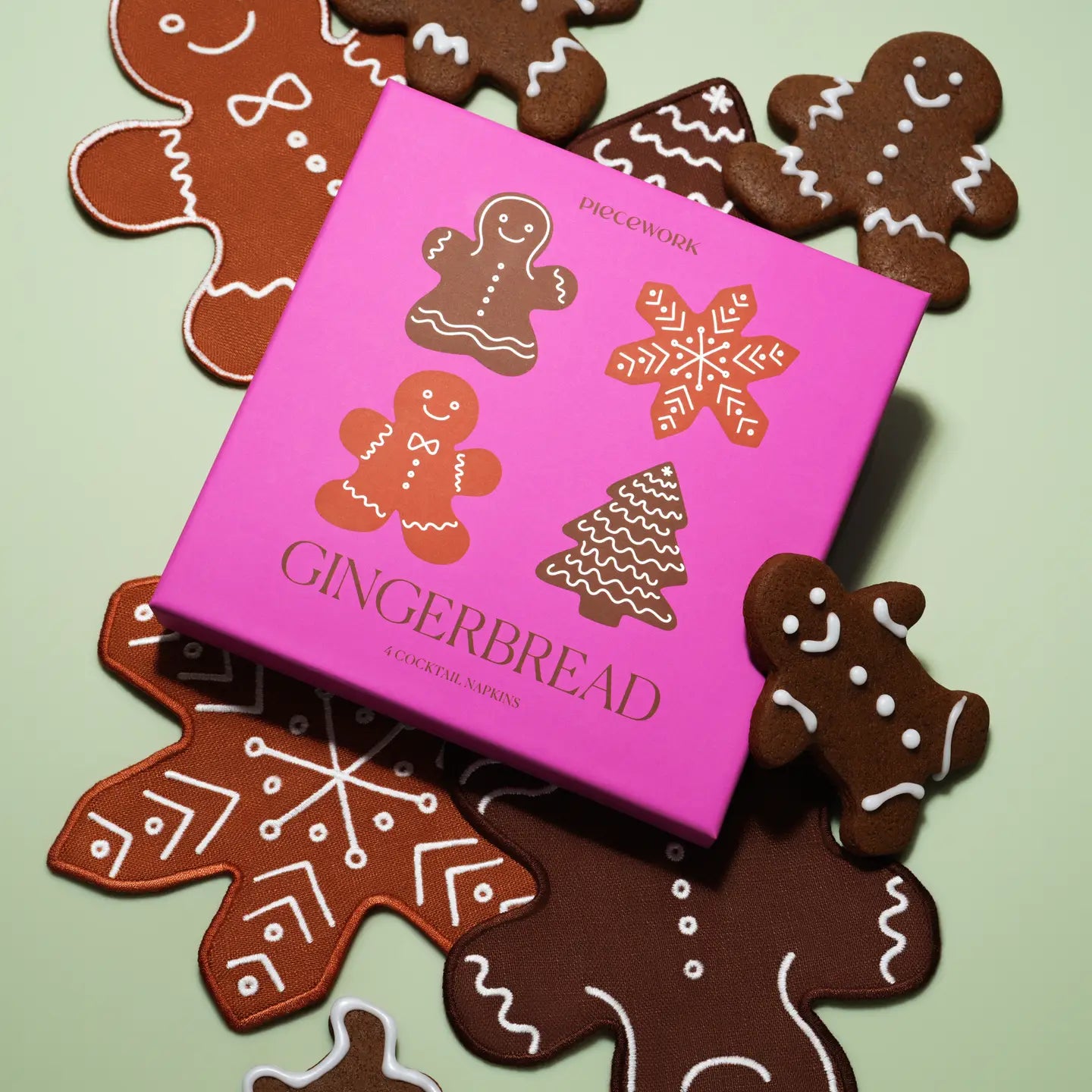 Gingerbread Cocktail Napkin Set/4