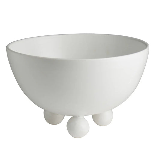 Matte White Footed Bowl