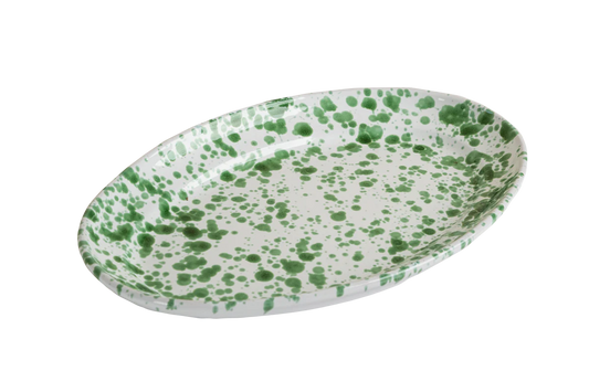 Green Splatter Platter