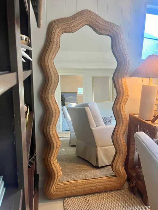 Wavy Floor Length Mirror