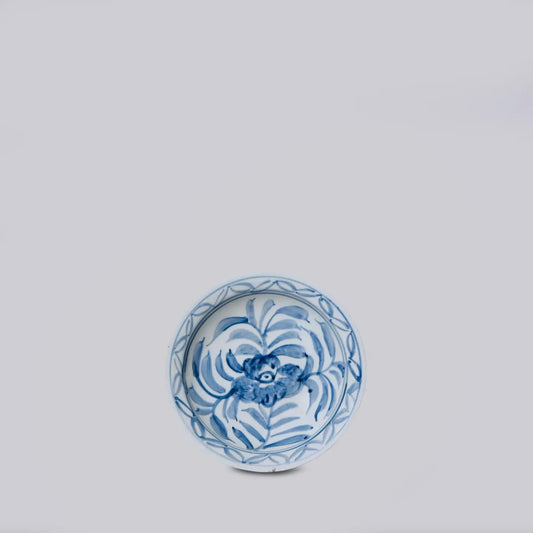 Small Blue and White Floral Dish