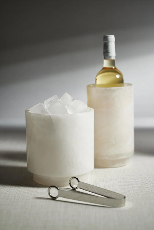 Alabaster Stone Ice Bucket