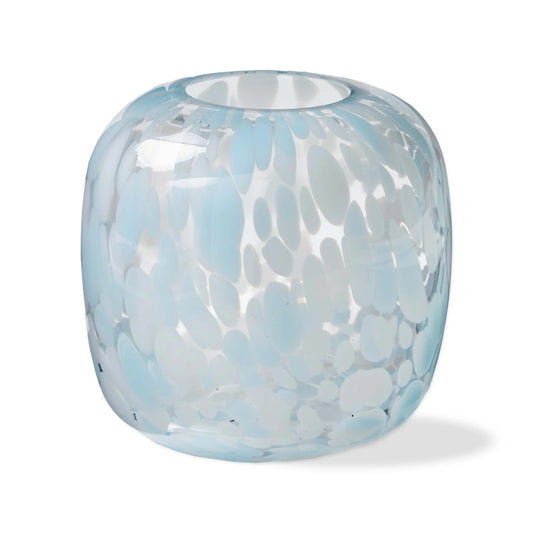 Blue Confetti Round Vase