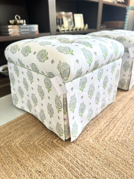 Floral Printed Ottoman