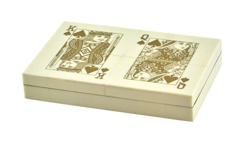 Bone Inlay Card Box