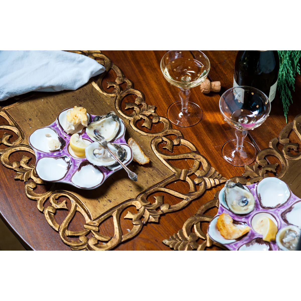 Lavender Oyster Plate