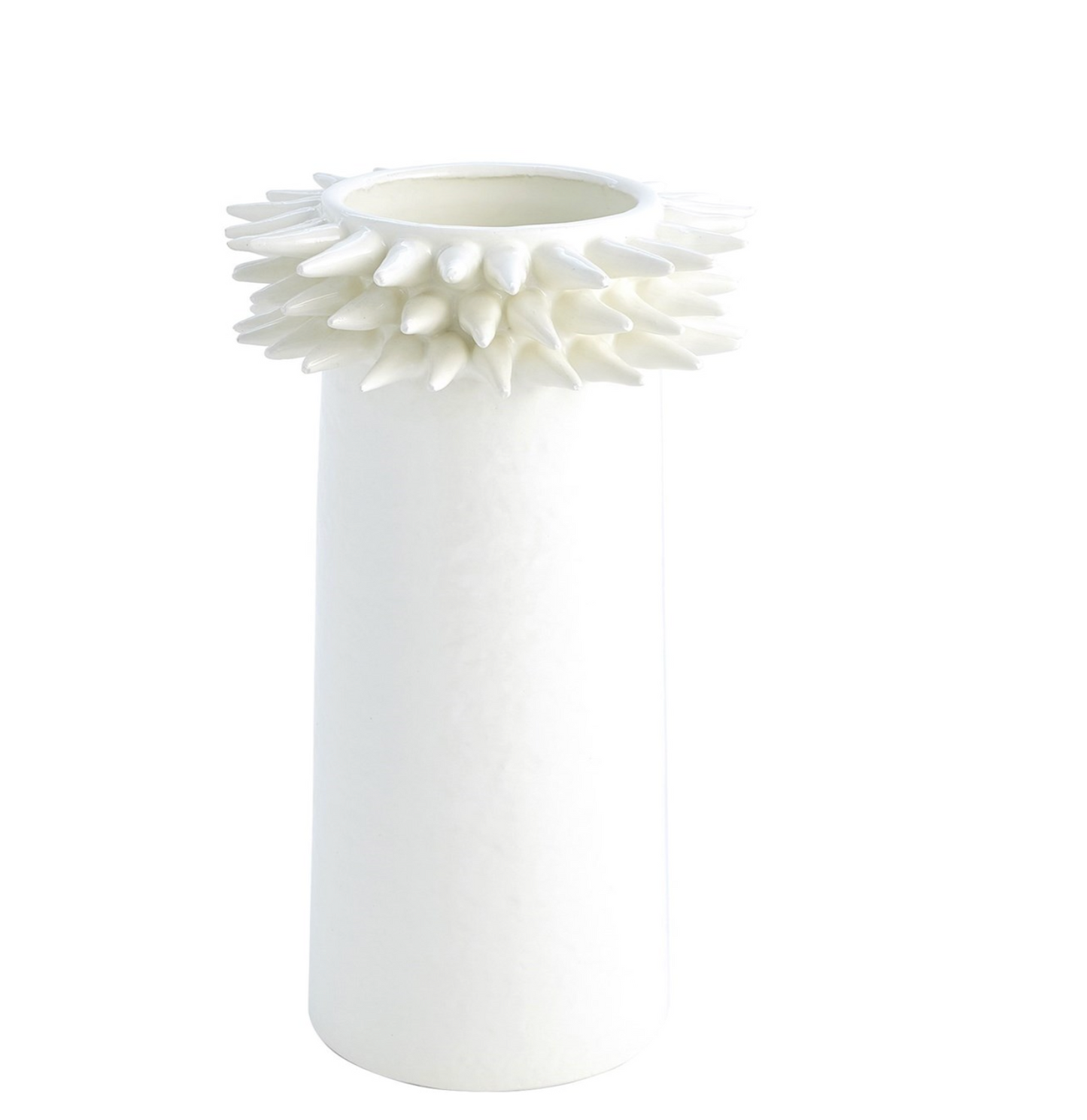 White Spike Vase