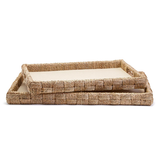 Sea Grass Tray Set of 2