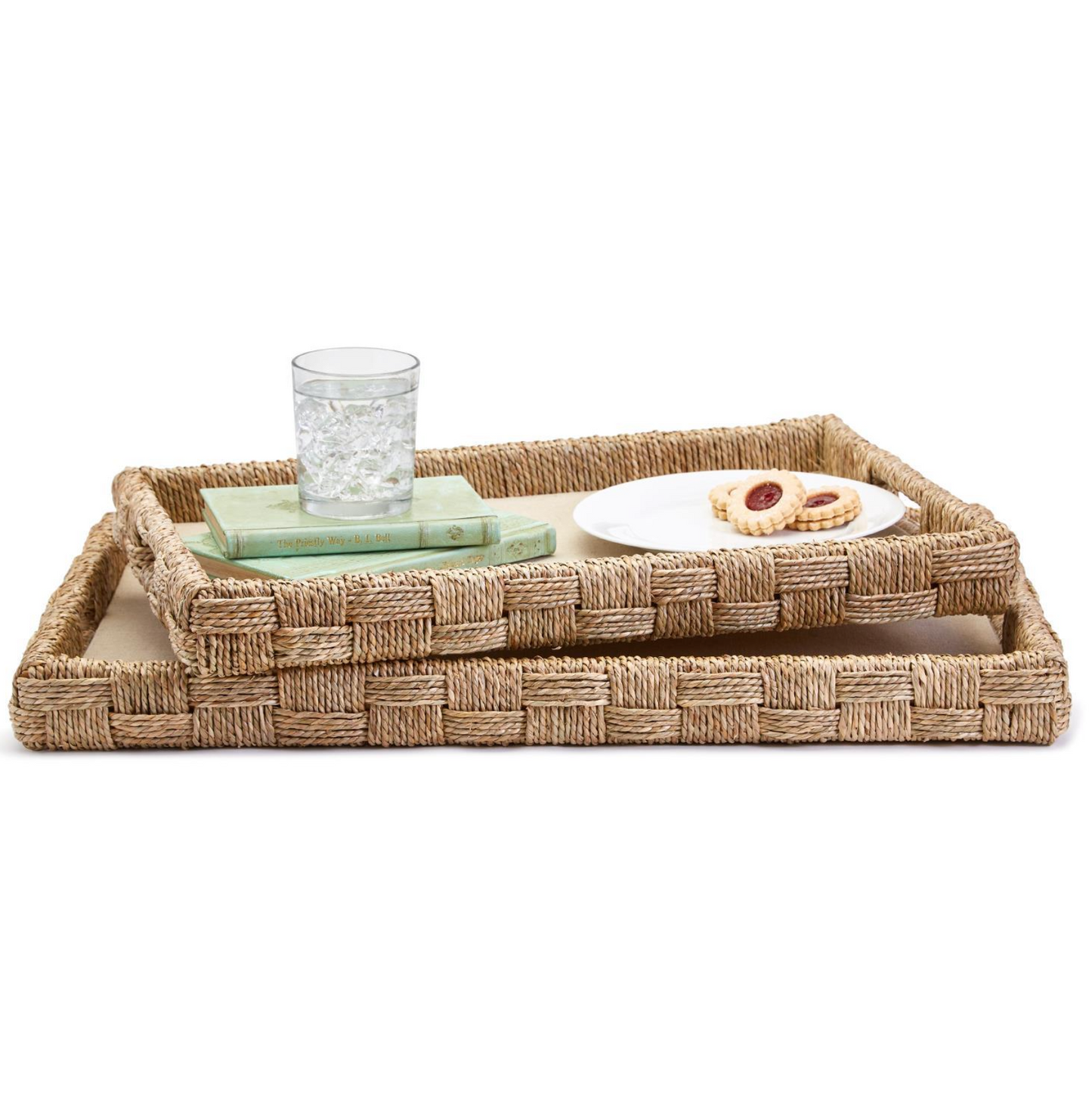 Sea Grass Tray Set of 2