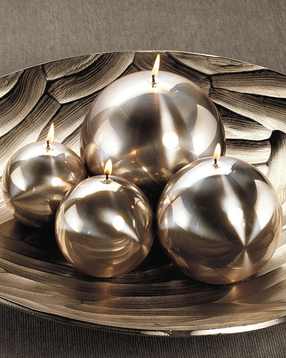 Metallic Ball Candle