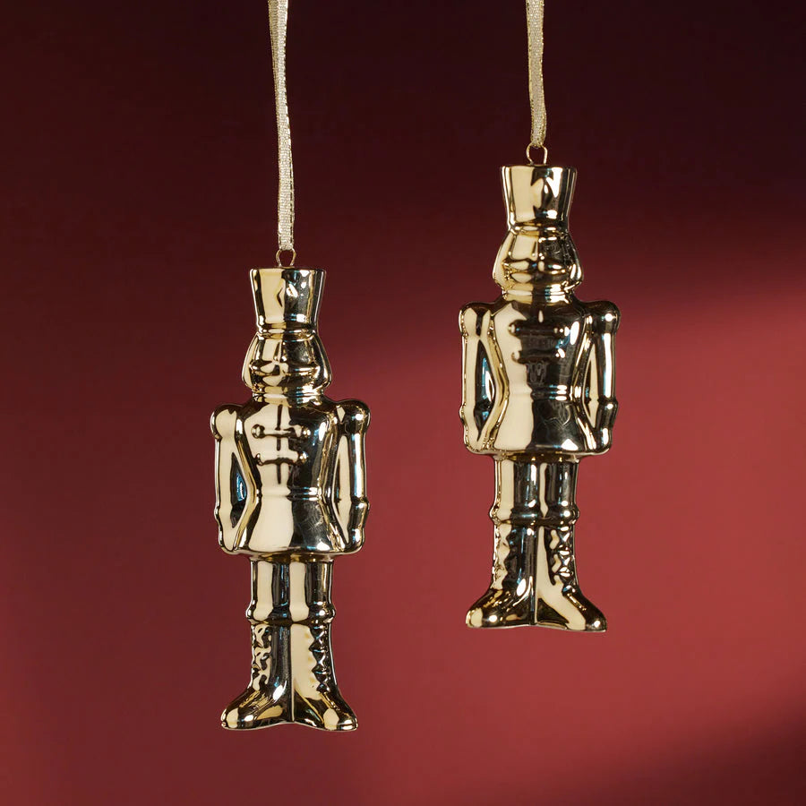 Gold Nutcracker Ornament