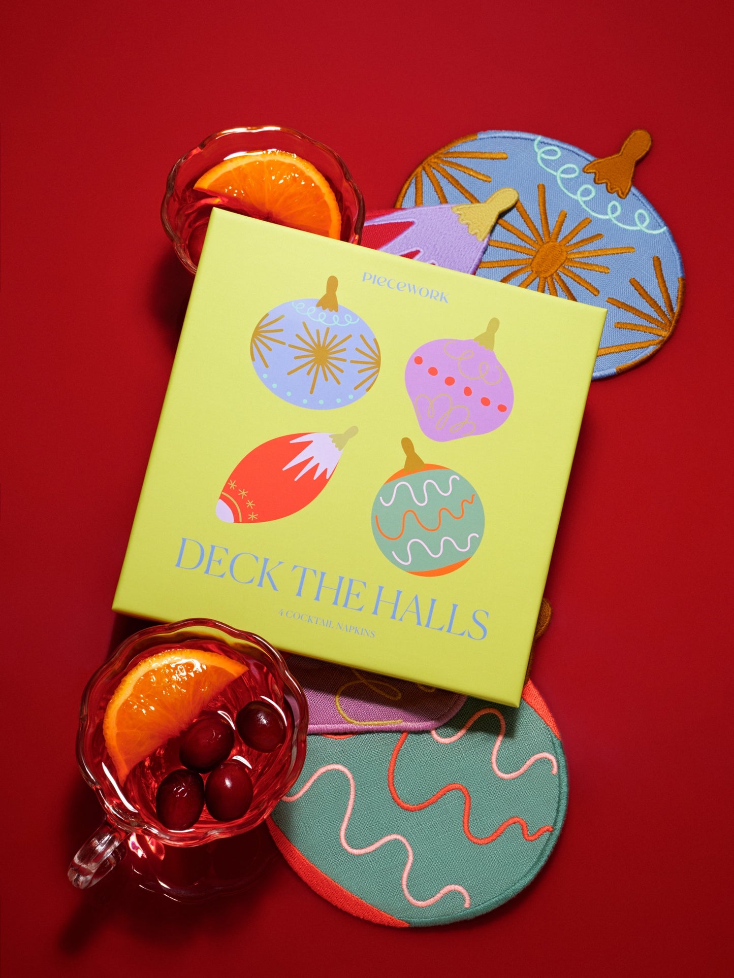 Deck the Halls Cocktail Napkin Set/4