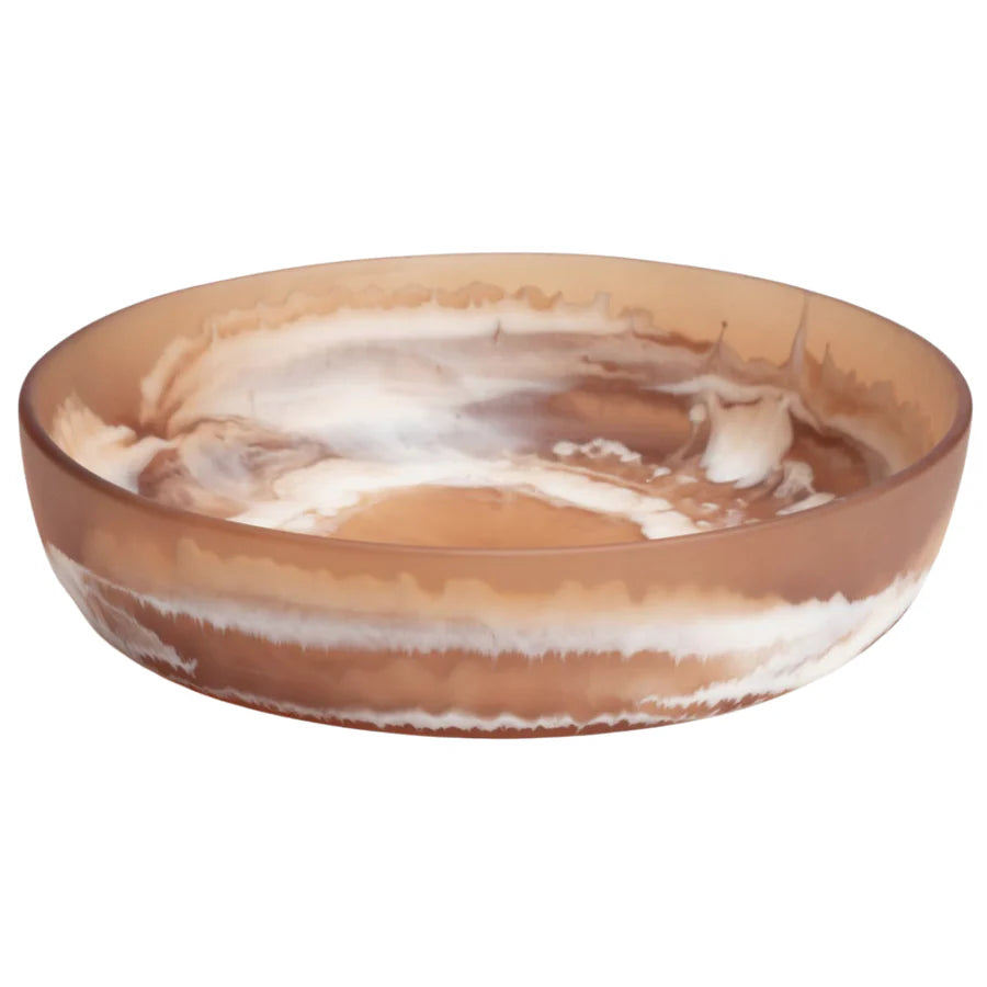 Brown Swirl Serving Bowl- Large