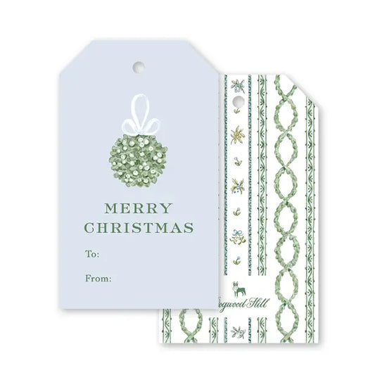 Blue Holiday Gift Tags